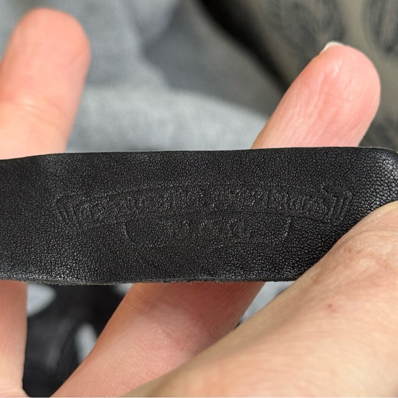 Chrome Hearts Triple Cross Paper Jam Mock Neck Grey Sweatshirt, Size XL - Picture 9 of 16